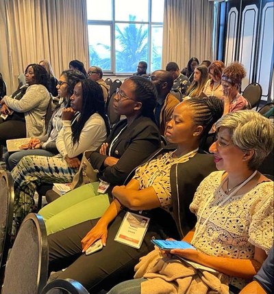 Winfrida Mdewa presents on “a cost-effectiveness analysis of maternal multiple micronutrient supplementation in South Africa”